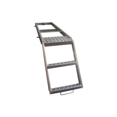 Leiter Ausziehbar m/2 Tritten und Plattform