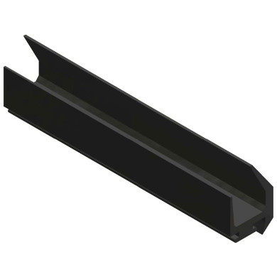 Gummiliste for bagdør lgd. 15 M - A2305 - B: 38 mm H: 58 mm