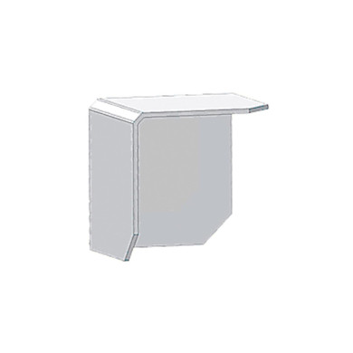 Hjørne alu 97x97x97x3mm Pulverlakert grå