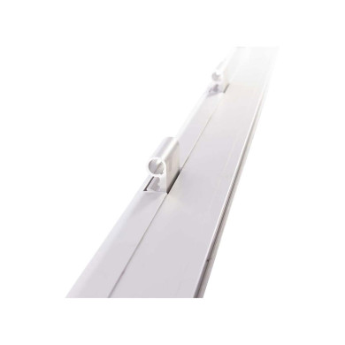 Doppelgelenkscharnier A=600mm - Fuer 25mm, L=3300mm, 5 glieder, elox