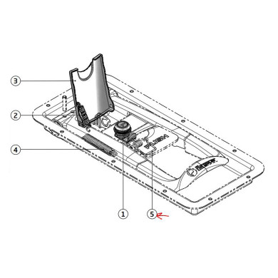 Pommier fjær til push knapp 398014/15 - S01100107