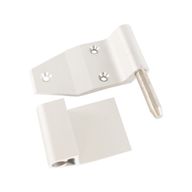 Hecktürscharnier mit Zapfen, alu, für rechte Tür, 290-B-Öffnung