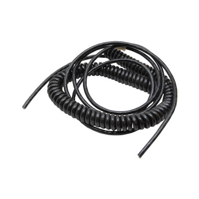 Spiralkabel 4x0,75mm2 - Arbejdslængde 5500mm, 68 vindinger