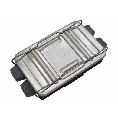 Samledåse plast, 4 udgange med alulåg - 8 poler, 4 rækker, 32 stik, 150x93x45mm - Gummibøsninger 2xØ7,0mm+2x5,0mm