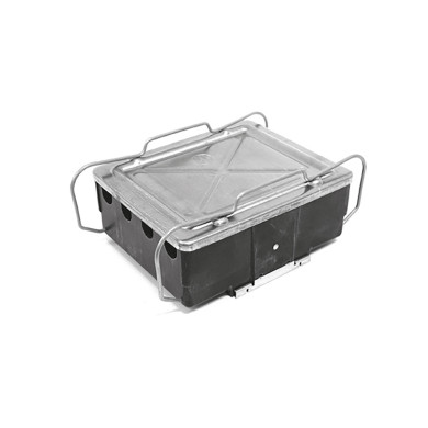 Samledåse plast 8 udgange med alulåg - Leveres uden indmad, 190x135x80mm - Gummigennemføring bestilles seperat