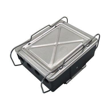 Samledåse plast 8 udgange med alulåg - Leveres uden indmad, 190x135x80mm - PG11 bestilles seperat