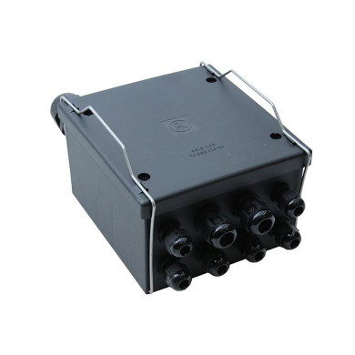 Samledåse ADR m/16 PG-fittings - 1xPG21, 5xPG13,5 og 10xPG9 - 165x155x105mm