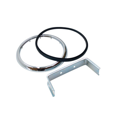 Rand for lygte Ø140mm, blank incl. bøjle - 8004