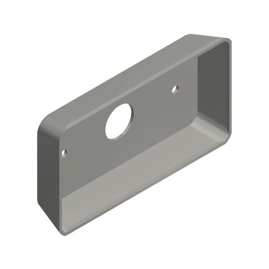 Indbygningsskål for sidemark. 2 mm alu