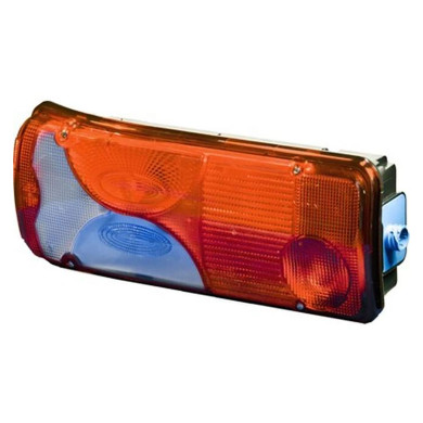 Rückleuchte Mehrkammer MAN links - Blinker, Bremslicht, Rücklicht, Nebelscheinwerfer, Seitenmarkierungslicht - und Kennzeichenleuchten