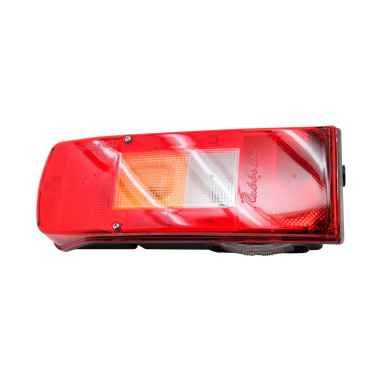 Rückleuchte Mehrkammer Volvo FL/FM links - Blinker, Bremslicht, Rücklicht, Nebelscheinwerfer, Rückfahrscheinwerfer, Markierung,  - Kennzeichen, Seitenmarkierung und Reflektor