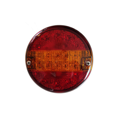 Baklampe 3-kammer Ø140 12/24V LED ADR dobb.funkjon  - Aspöck 23-8400-751