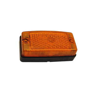 Sidemarkering gult glas m/refleks - ADR godkendt