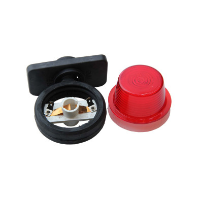 Slingrelygte rød/hvid kort arm, 110mm