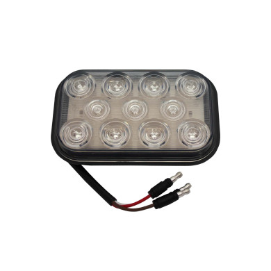 Stop/Baglys indsats klart glas (serie) - Med Maxi Seal stik