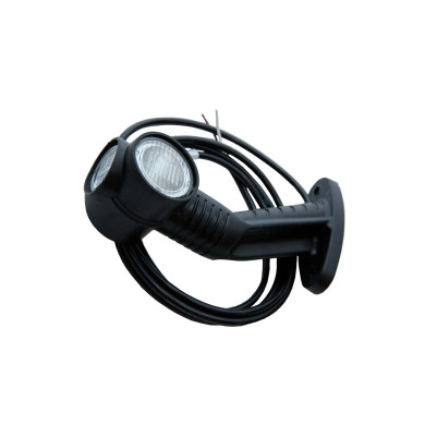 Slingrelygte Superpoint III LED venstre m/ASS2 gul - 1750mm kabel og gul ASS2 stik  - Rød/hvid/orange, ADR-zone, 2 IP69K