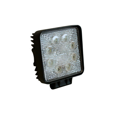 Arbejdslygte 10-30V 9 LED 2200lum IP67 - 110x110x45mm. - 10-30V. - 2200 lumen. - Med 4000mmkabel