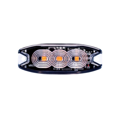 Blitzblink 12/24V 3xLED slim - CC mål 72mm - -30°C to +50°C - ECE R65 - EMC (ECE R10) - IP56