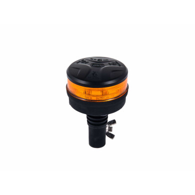 Blitzlygte orange LED 12/24V studs mont. - IP67. EMC R10, ECE R65