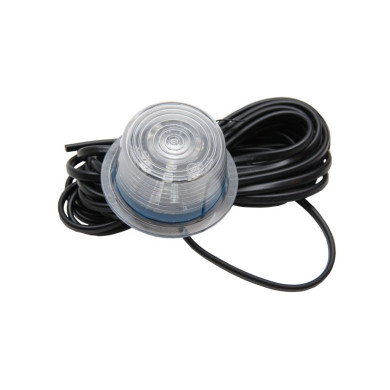 Glass hvitt m/diode 24V - 30797