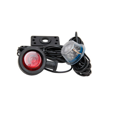 Umrissleuchte LED 24V R/L Rot/Cool White kurzem Arm 5m Kabel