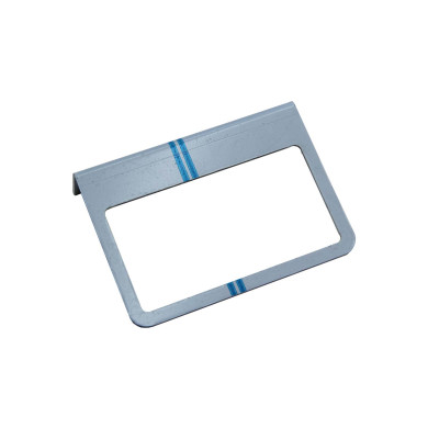 Konsol for LEDsidemarkering, alu - 107x77mm, Volvo/Scania - 2mm anod.alu, vinkel konsol