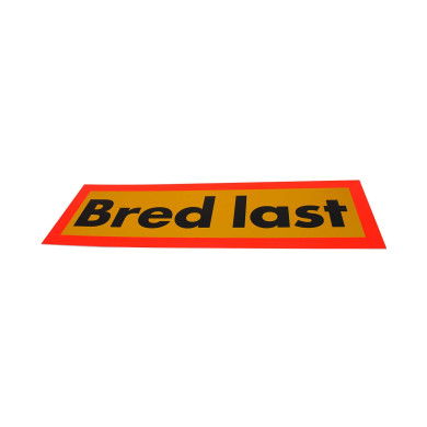 Bred last-refleks 900x300x2mm med orange refleksbaggrund - 85951