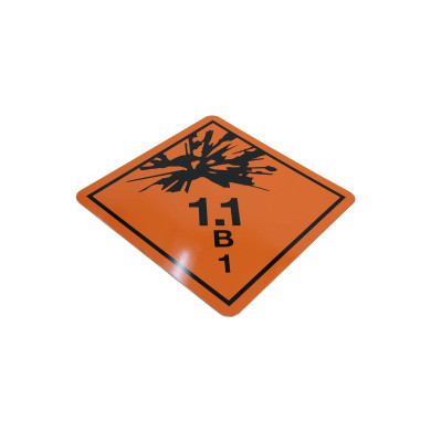ADR skilt 1.1B (1) - 250x250mm - 1mm aluplade