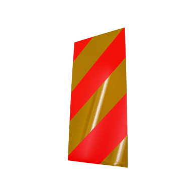 Sidem.refleks rød-gul ve. (n) 525x250mm