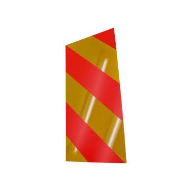 Sidem.refleks rød-gul hø. (n) 525x250mm
