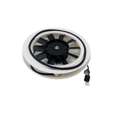 Ventilator NIDRO 12volt 230mm 850m3 - 8438 komplet med kontakt