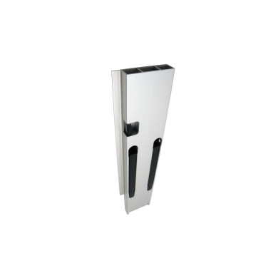 Bagstolpe, højre, b.e. K20 500 mm - Alustolpe. Anod.