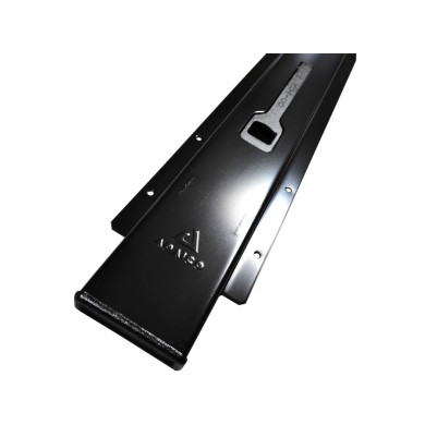 Schieberunge o/Abdeckung L3005x3 Schwarz grundiert - Adaico 0505014