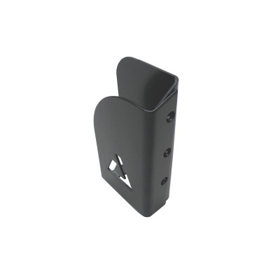 Lægteholder 28,5mm venstre f/515002 - Nittes på - For montering på venstre side af stolpen - Sortprimet