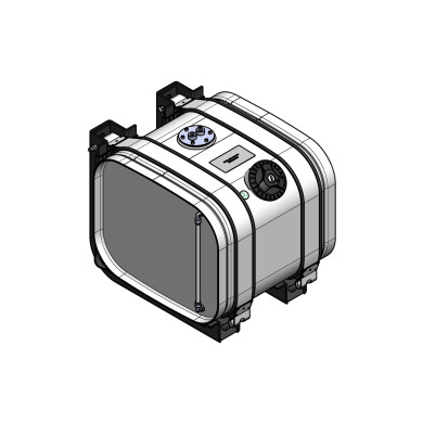 Aggregattank rustfri 37L, 350x310x380mm - HBXL4003520