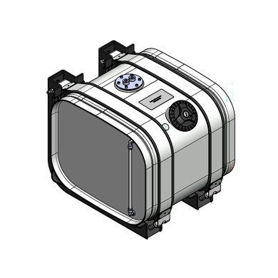 Aggregattank rustfri 37L, 350x310x376mm