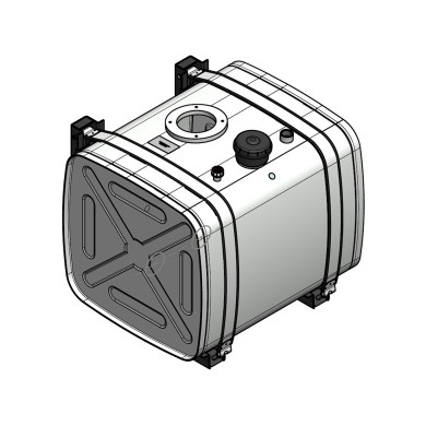 Hydrauliktank rustfri 200L L700xH600xD570mm u/filter