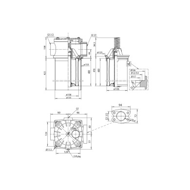 Returfilter komp. M/2x1½" retur porte - 3181781075