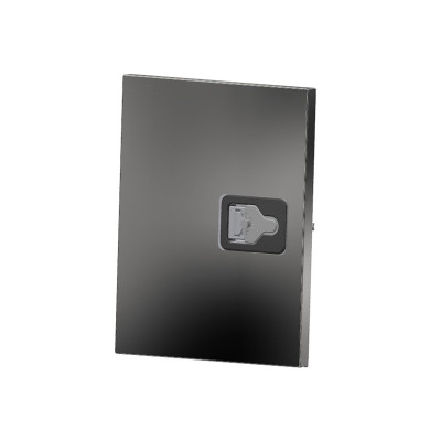 BevoBox låge rustfri sidehængt 500x600 - med 314070 lukker & monteringsdele