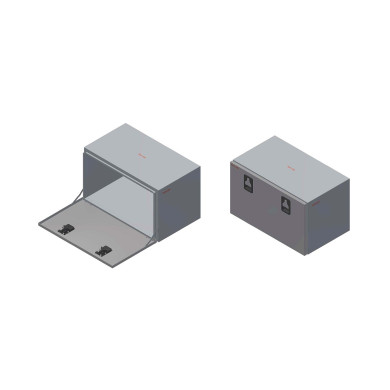 BevoBox mix værktøjskasse bundhængslet alu/RF L1000xH600xD600