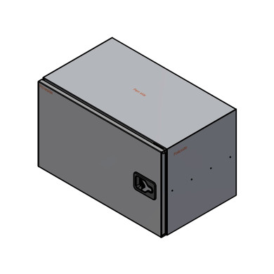 BEVOBOX mix 1000x600x600 m hylde og plastindlæg - Venstrehængslet