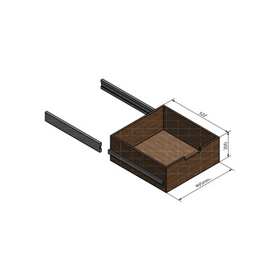 BN Finerskuffe 160 kg f 585607 komplet