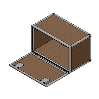 BNFinerkasse 1000x600x600mm m/alu.ram