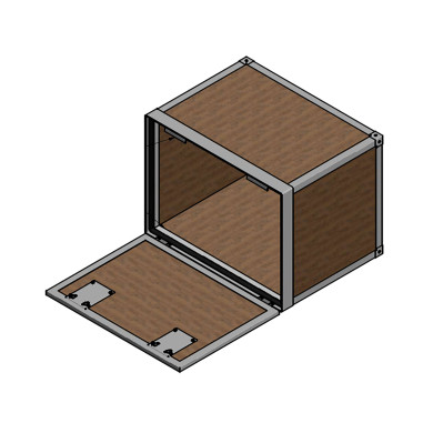 BNFinerkasse 800x600x600mm m/alu.ram