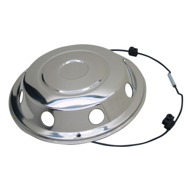 Forkapsel 17,5" rustfri standard - 45848 - Incl. låsering