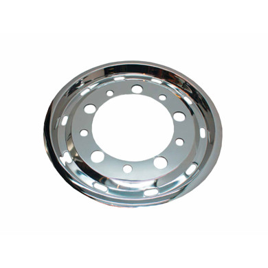 Forkapsel 22,5" rustfri D=27mm  - Super single - Indv.Ø281mm, PCD Ø335mm - Inset = 27mm - Offset = 130mm - Hul mønster, 5 store og 5 små huller