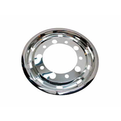 Forkapsel 22,5" rustfri D=41mm Super single - Indv.Ø281mm, PCD Ø335mm - Inset = 41mm - Offset = 120mm - Hul mønster, 5 store og 5 små huller