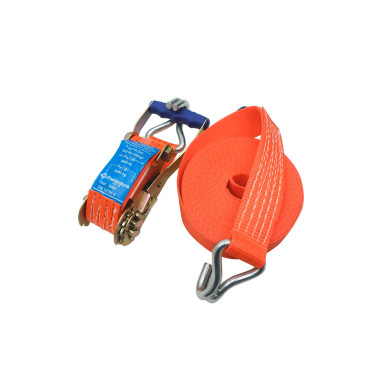 Båndstrammer m kroge 10 mtr - 70302 (0,5+9,5m, orange) - LC1600 kg.