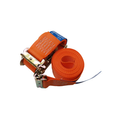 Båndstrammer 4 m fjederbeslag org. - 70201 (1+3m, orange)