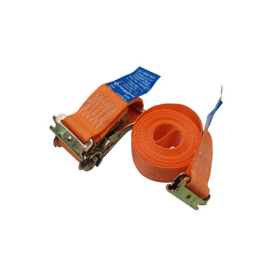 Båndstrammer 5 m 50 mm fjeder org. - 70202 (1+4m, orange)